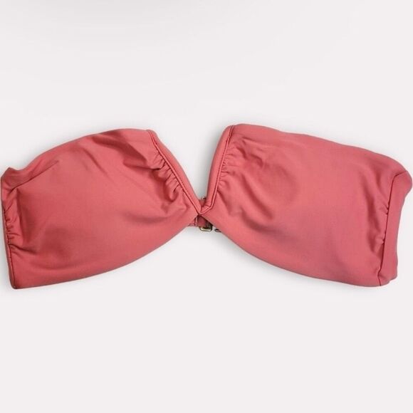 Andie Swim SCALA Strapless bikini top LIMITED EDITION COLOR PUNCH PINK Sz M NWT - Picture 5 of 13